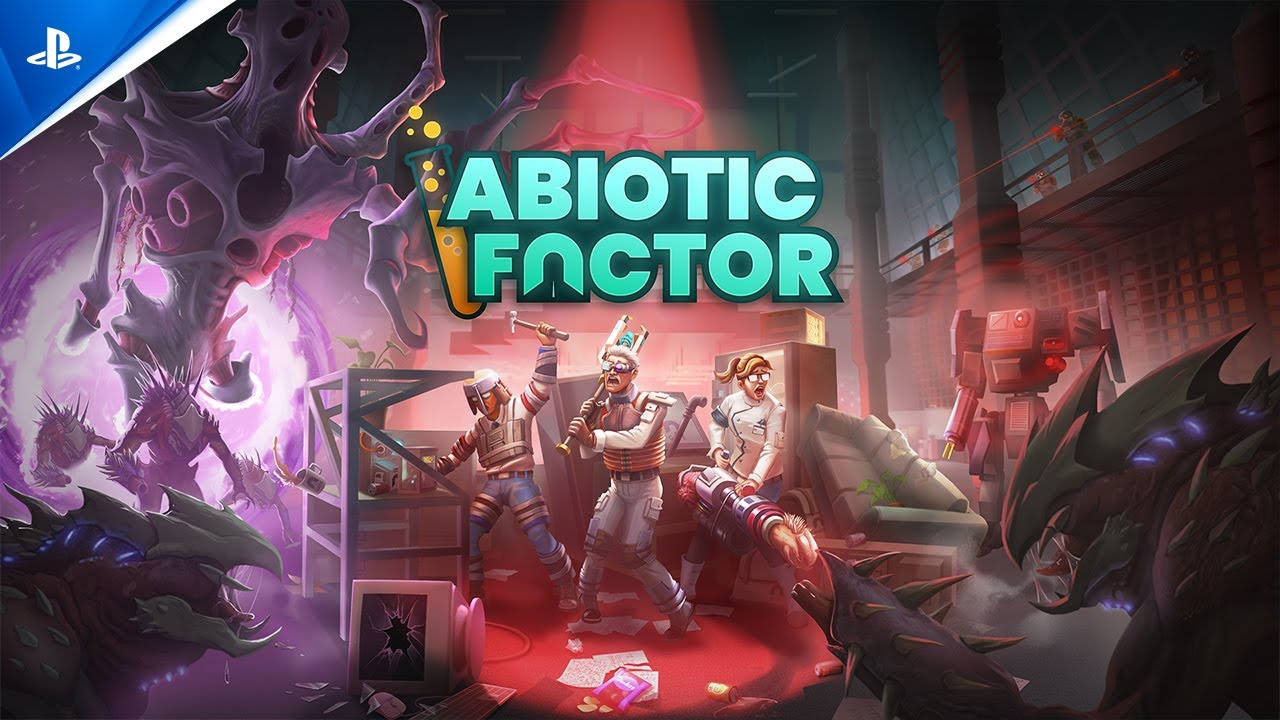 Abiotic Factor v1.0 Official Artwork - Scientists fighting anomalous creatures in GATE facility